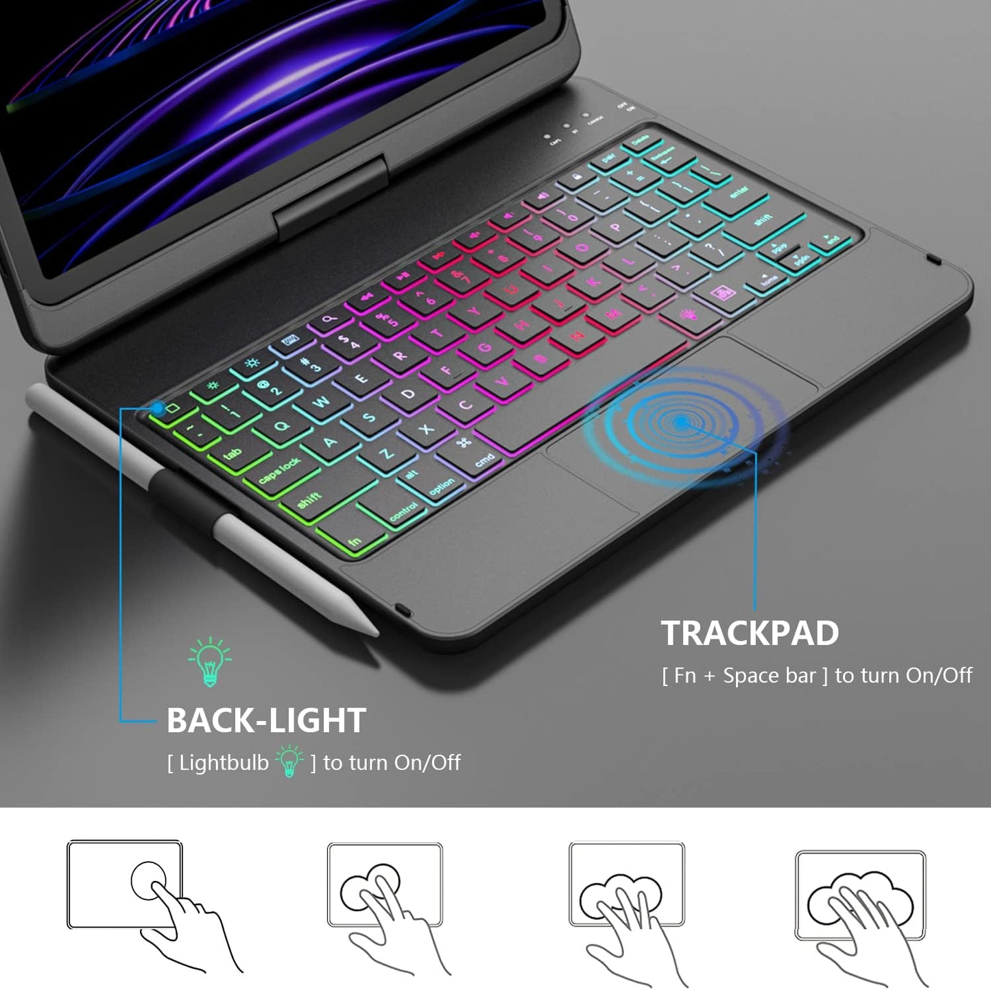 Rotating Pro Wireless iPad Case